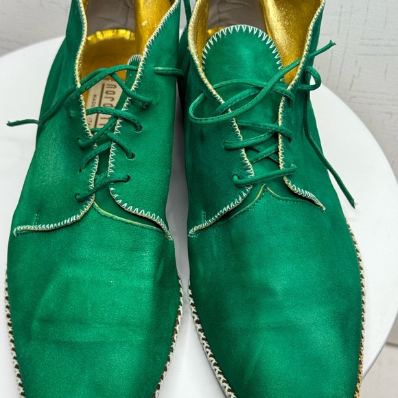Nordstrom Green Leather Oxfords - Picture 2 of 6